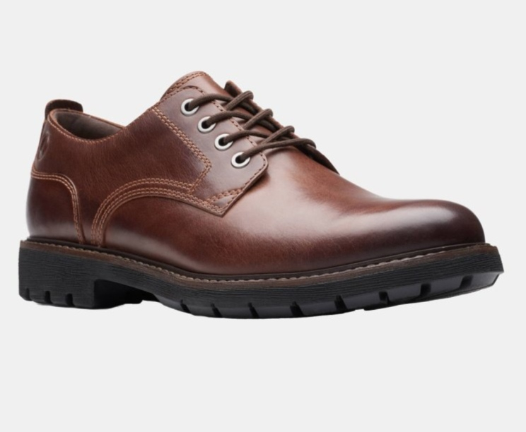 CLARKS - Derbies de piel Batcombe Tie - Marrón