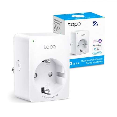 TP-Link Tapo P110 - Mini Enchufe Inteligente Wi-Fi (con Monitoreo Energético)