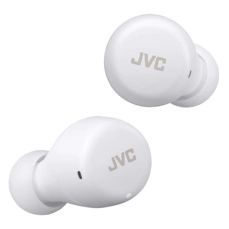 Auriculares True Wireless JVC Gumy mini blanco, control remoto y micrófono