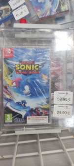 Pack 3 juegos Switch: Sonic Mania, Team Sonic Racing, Sega Mega Drive Classics (Carrefour Palencia)