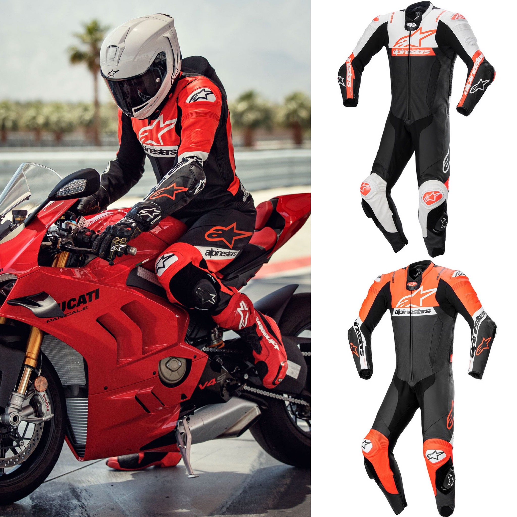 Mono de moto ALPINESTARS Missile V2 1 pz | Clase AAA | PERFORADO | Compatible TECHAIR 5 | 2 colores | Tallas de 48 a 56 en ambos