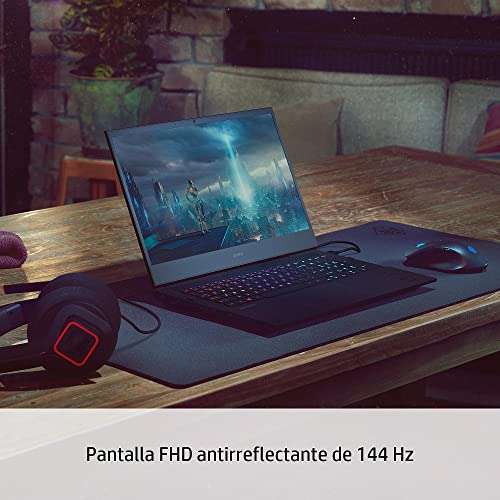 HP OMEN by HP 16-b1012ns - Ordenador Portátil Gaming de 16.1" Full HD (Intel Core i7-12700H, 16GB RAM, 512GB SSD, 144 Hz