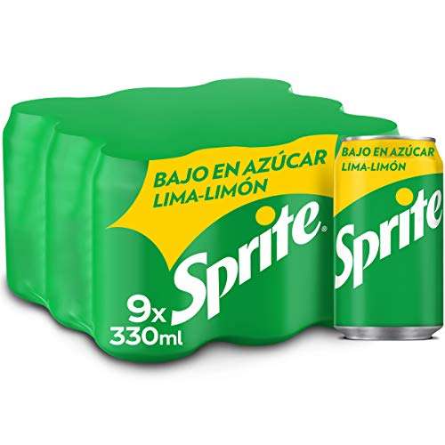 Pack 9 latas Sprite bajo en azúcar