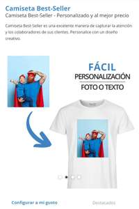 Camiseta personalizada + Gastos envío (4,84€)