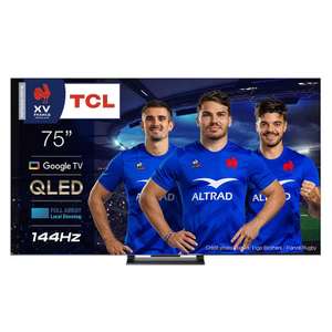 TV QLED 75" TCL 75C743 VA FALD, 220 zonas | 144Hz, HDMI 2.1 | Google TV | Dolby Vision & Atmos