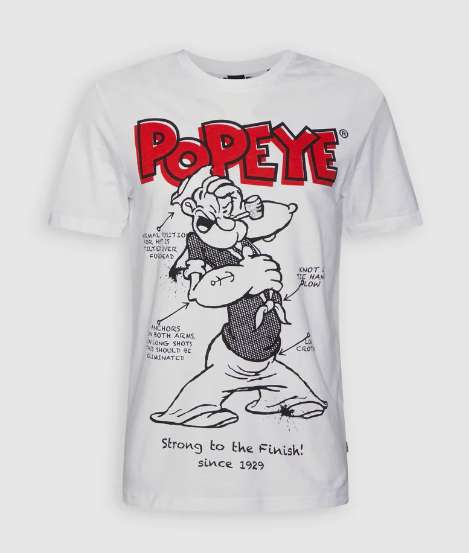 Camiseta popeye tee unisex. Only & sons