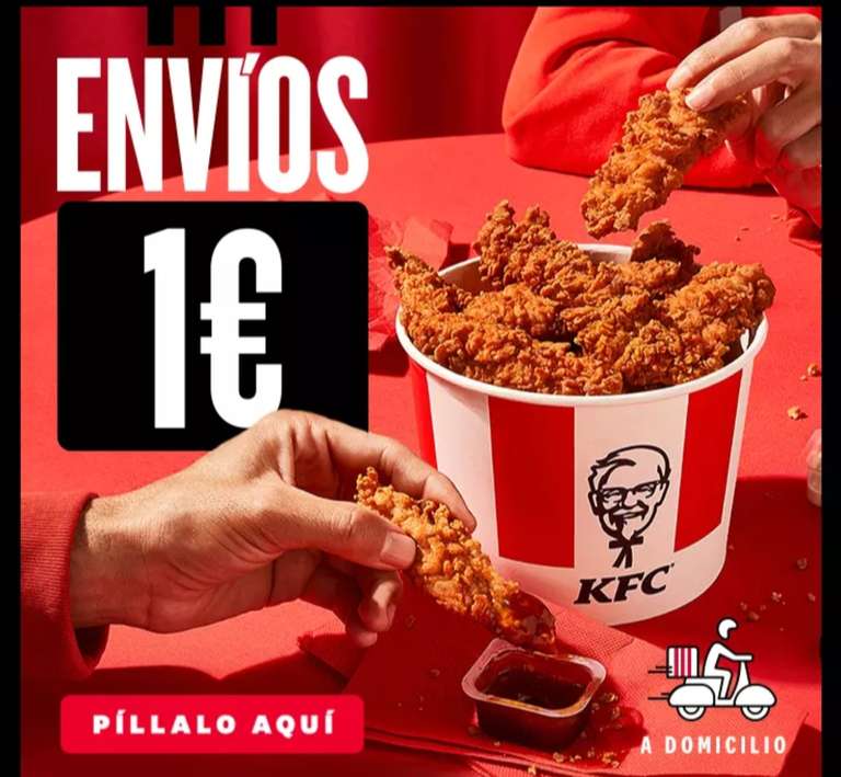 KFC - Todos los envíos a 1€