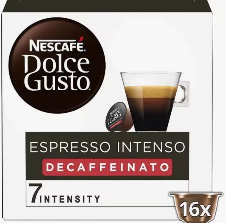 Café espresso Intenso, Café con Leche, Café cortado o Café Espresso Intenso Descafeinado. Caja de 16 Unidades, envío Gratuito.
