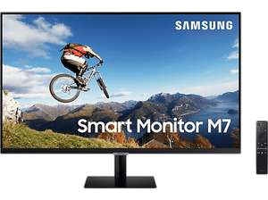 Monitor - Samsung Smart Monitor M7, 32" UHD 4K, Smart TV, 8 ms, 60 Hz, Wi-Fi, Bluetooth, (269 € con el truco Newsletter)