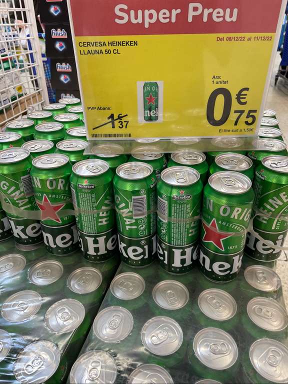 Lata cerveza Heineken 50cl
