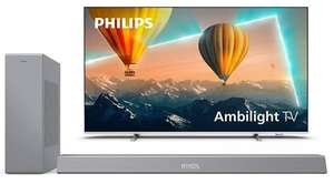 Philips 50PUS8057/12 4K UHD AndroidTV de 50 Ambilight de 3 Lados + Barra de Sonido Philips B8505/10