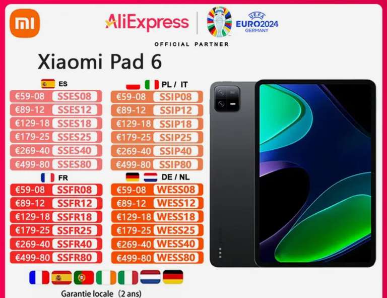 Xiaomi pad 6 tablet 11”