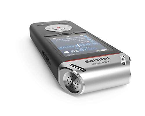 8GB Grabadora de Voz Digital Profesional Philips DVT2110, Voice Recorder grabadora de Audio portatil, grabadora estéreo para reuniones.
