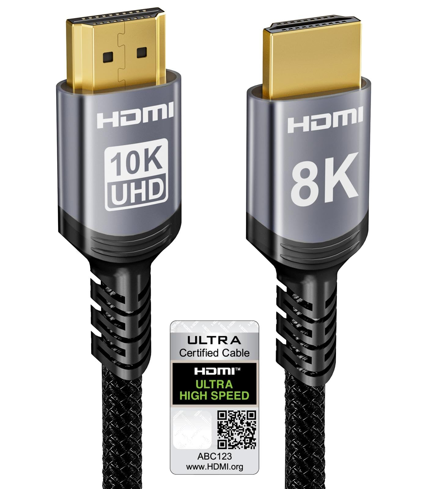 Sniokco 10K 8K 4K Cable HDMI 2.1 48Gbps 1 Metros Certificado Cable HDMI Ultra Alta Velocidad 0.01ms 4K 240Hz 165Hz 120Hz 8K 60Hz