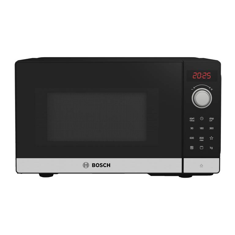 Bosch – Microondas libre instalación, Serie 2, 8 programas automáticos, Acero inoxidable, FEL023MS2