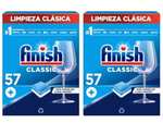 114 pastillas Finish Classic - Pastillas para el Lavavajillas, limpieza clásica, 2x 57 pastillas. 0'08€/lavado