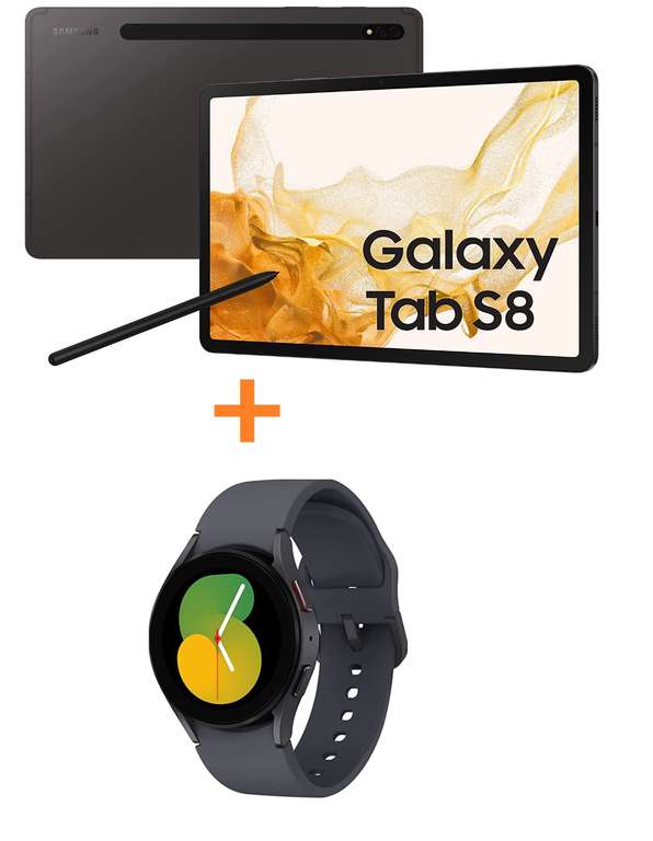 Samsung Galaxy Tab S8 + Watch5 [También disponible para S8+ y S8 Ultra]