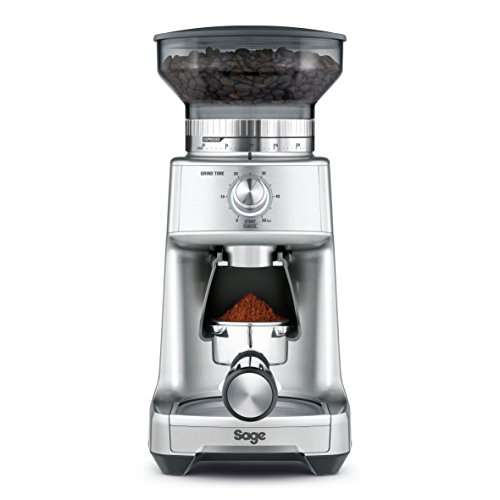 Sage Appliances The Dose Control Pro Molinos de café, 130 W, Molinillo cónico de Acero Inoxidable, Plateado.