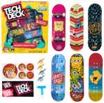 Tech Deck - Spongebob Sk8shop Fingerboard Bonus Pack, 6 Minipatinetes Coleccionables y Personalizables