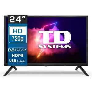TV LED 24" TD Systems K24DLX14H, HD - Modelo 2022 (Tb en Amazon)