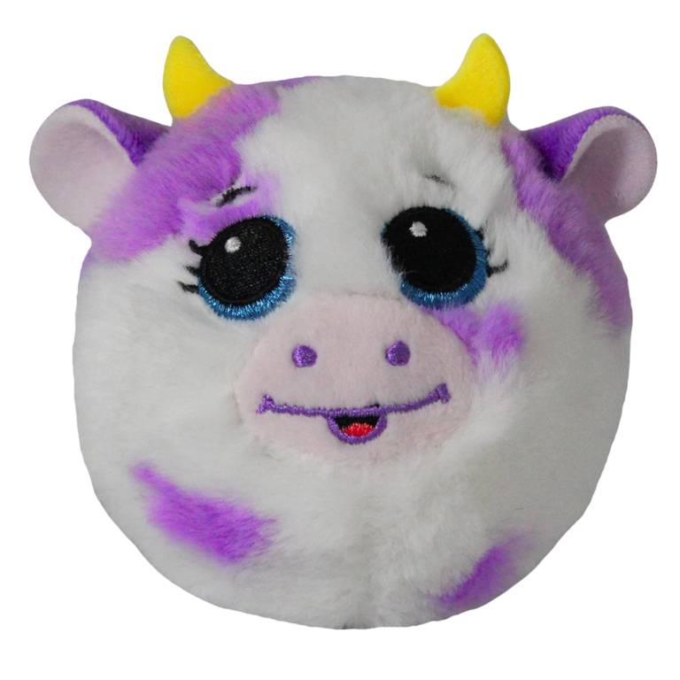 Ty Beanie Bouncers – Daisy la Vaca Violeta con Ojos Azules, tiernos Animales rebotantes, Todos para