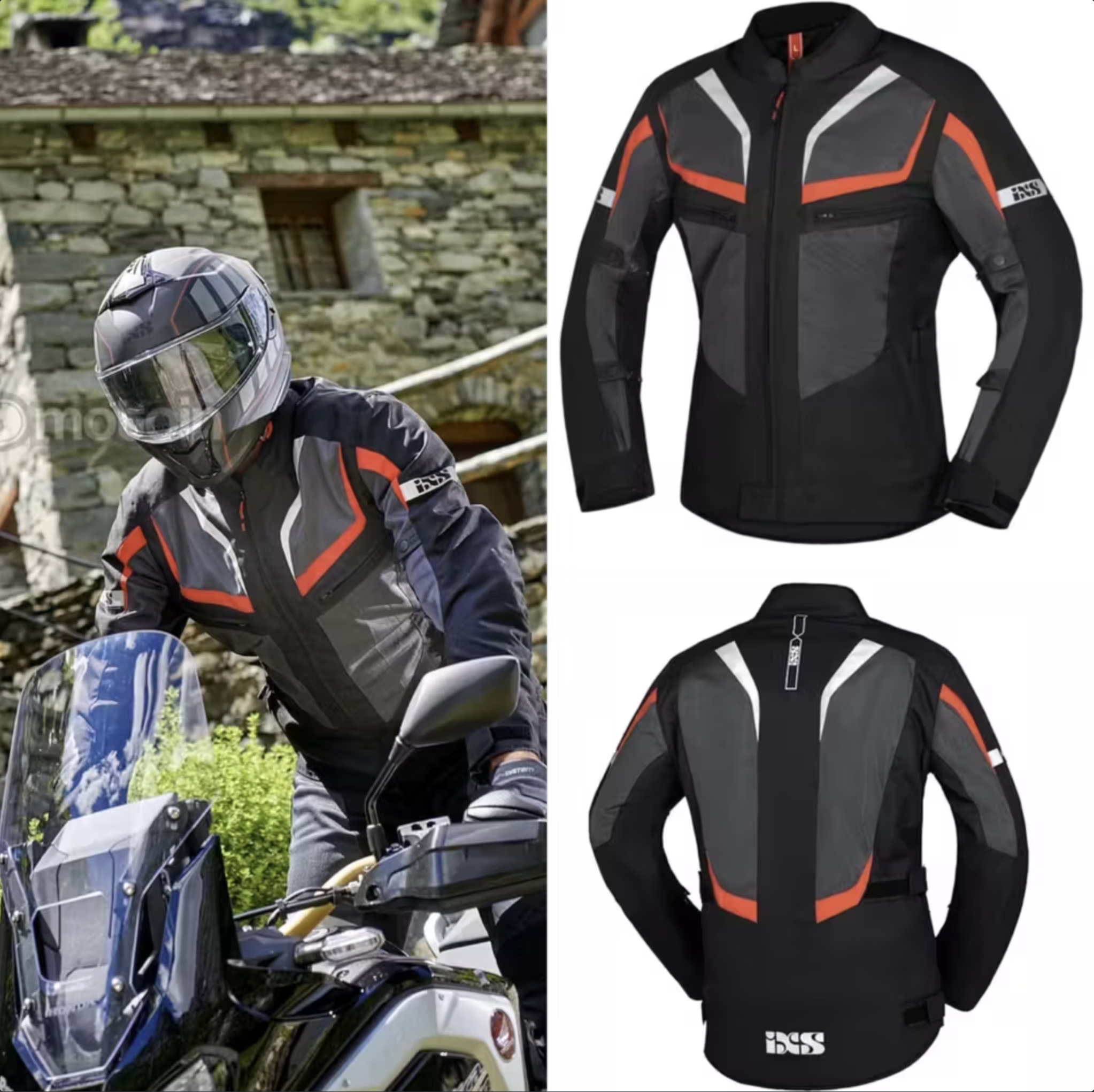Chaqueta de moto touring IXS Gerona Air 1.0 | Clase AA | VERANO | Tallas de M a 4XL