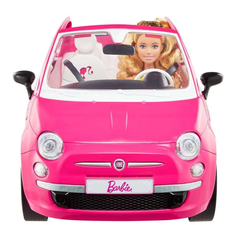 Barbie Muñeca Barbie y coche Fiat 500