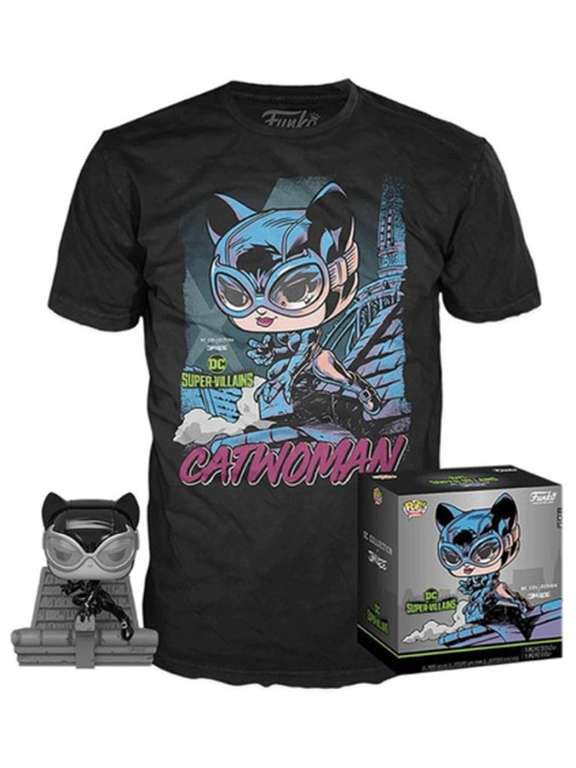 Funko pop catwoman + camiseta. Edición especial