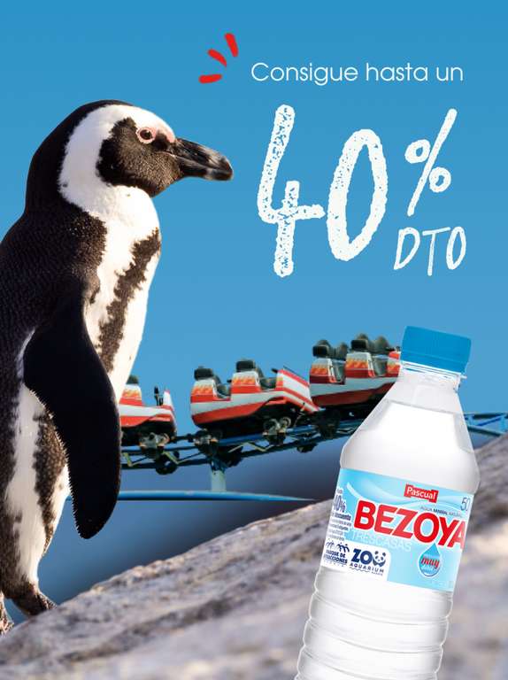 40% descuento en Parque de Atracciones Madrid y Zoo Aquarium Madrid con Bezoya