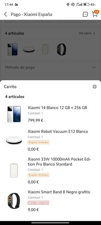 Xiaomi 14 (12gb 256gb) + Xiaomi Band 8 + Robot Vacuum E12 + Powerbank 10000mAh 33w. ESTUDIANTES. (Con mi points 519€)