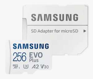 SAMSUNG EVO Plus Micro SD 256GB + Adaptador. 128Gb por 7,49€. 64Gb por 3,74€.