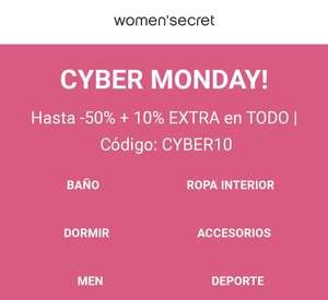 Women'Secret: Hasta -50% + 10% EXTRA en Todo