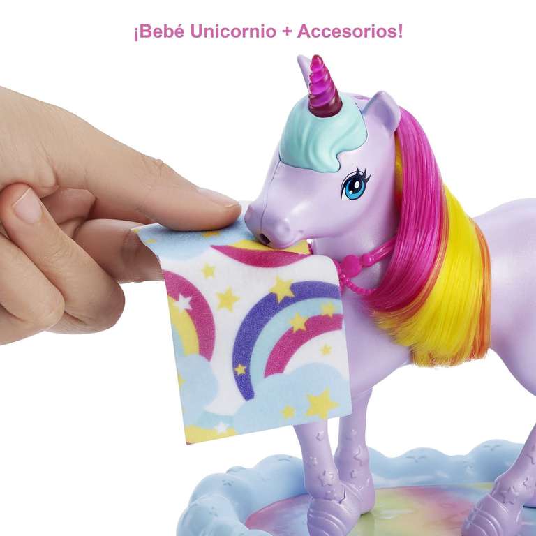Barbie Dreamtopia Muñeca Real con unicornio