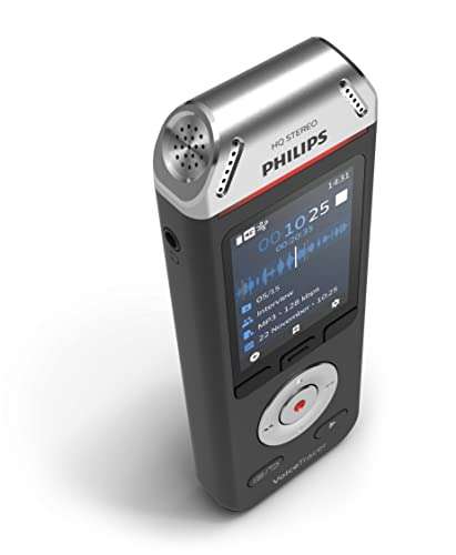 8GB Grabadora de Voz Digital Profesional Philips DVT2110, Voice Recorder grabadora de Audio portatil, grabadora estéreo para reuniones.