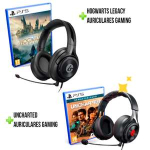 Hogwarts Legacy o UNCHARTED: Legacy of Thieves Collection (+ Auriculares LucidSound)