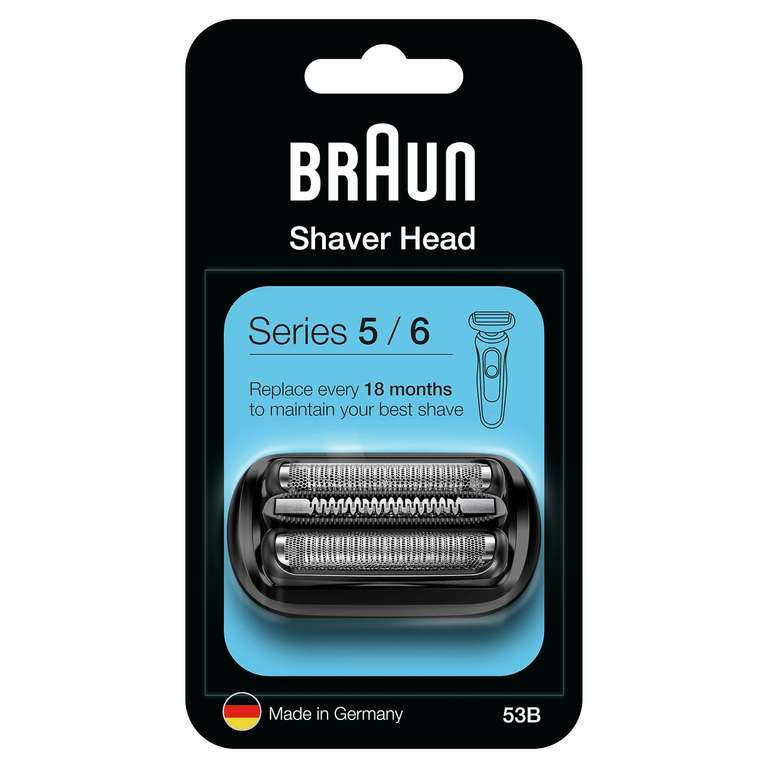 Braun Series 5 53B Cabezal De Recambio Negro Para Afeitadora Eléctrica