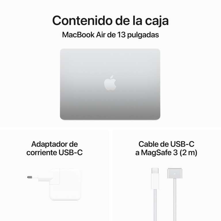 Apple 2024 MacBook Air M3 16Gb 512Gb 13 Pulgadas color Plata