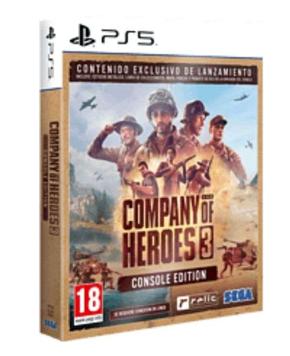 PS5 Company of Heroes 3 Edición Limitada Caja Metálica [Recogida gratis en tienda]