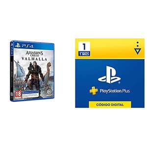 Ubisoft Spain Assassin's Creed Valhalla + tarjeta PlayStation Plus Suscripción de 1 mes | PS5/PS4/PS3 |