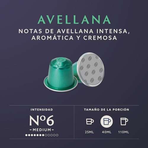 100 cápsulas para Nespresso de avellana, caramelo o vainilla by Amazon (precios con Compra Recurrente; links en descripción)