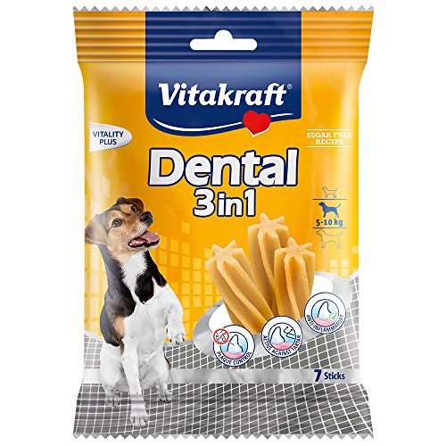 Vitakraft 1571260031 - Dental 2 en 1 para Perros pequeños 120gr