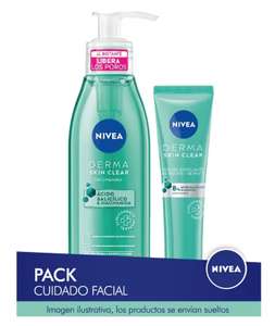 NIVEA Derma Skin - Exfoliante Facial + Gel Limpiador Facial