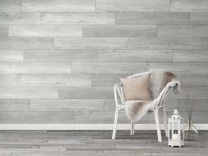 Revestimiento de pared de PVC GX WALL+ Wood L Grey de 150x900x5mm