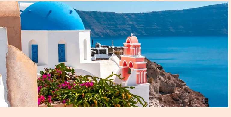 Santorini: viaje de 7 noches Hotel 3* + Vuelos directos y hotel a pie de playa por solo 282€ (PxPm2)