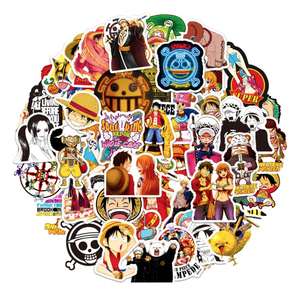 50 Pegatinas Impermeables de Dibujos Animados, Stickers de Vinilo Cómics Japoneses