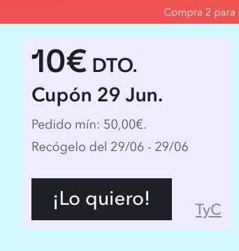 Miravia :: Cupón FLASH 10€ al gastar 50€ (29/06 a las 18:00h)