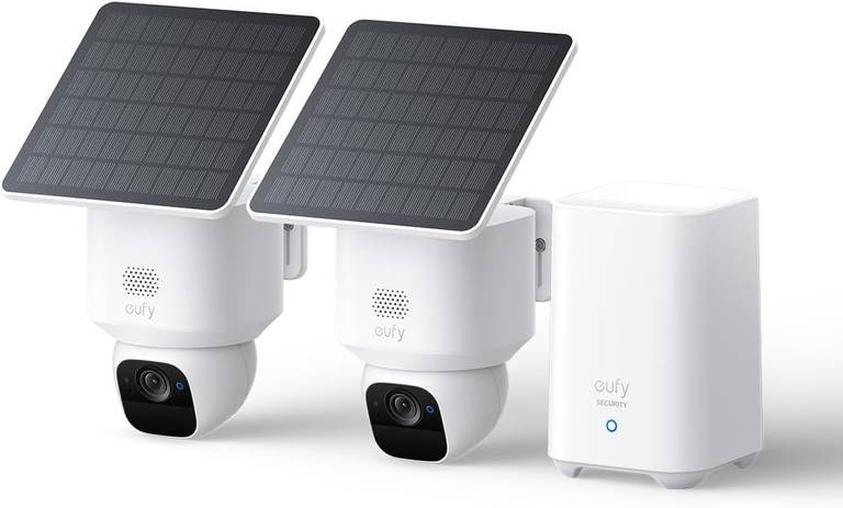 eufy Security SoloCam E30 Camara vigilancia WiFi Exterior, con Energía Solar, Panorámica de 360°, Seguimiento por IA, Claridad 2K,…