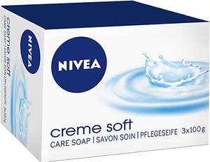 NIVEA Creme Soft Jabón en Pastilla (3 unidades x 100 gramos)