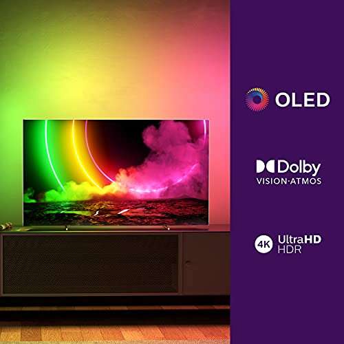 TV OLED 55" - Philips 55OLED806/12 | 120Hz | HDMI 2.1 |Android TV 10 | DTS | Ambilight 4 lados