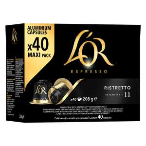 Ristretto L'OR 40 Cápsulas Maxi Pack compatibles Nespresso